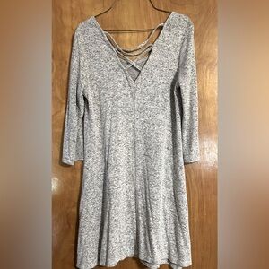 Gray Knit Dress